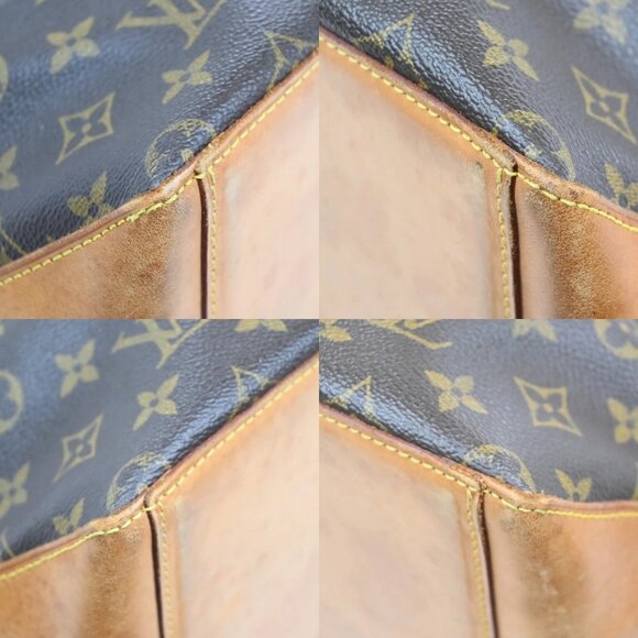 LOUIS VUITTON Cabas Mezzo Shoulder Bag Monogram Leather Brown - Picture 14 of 15